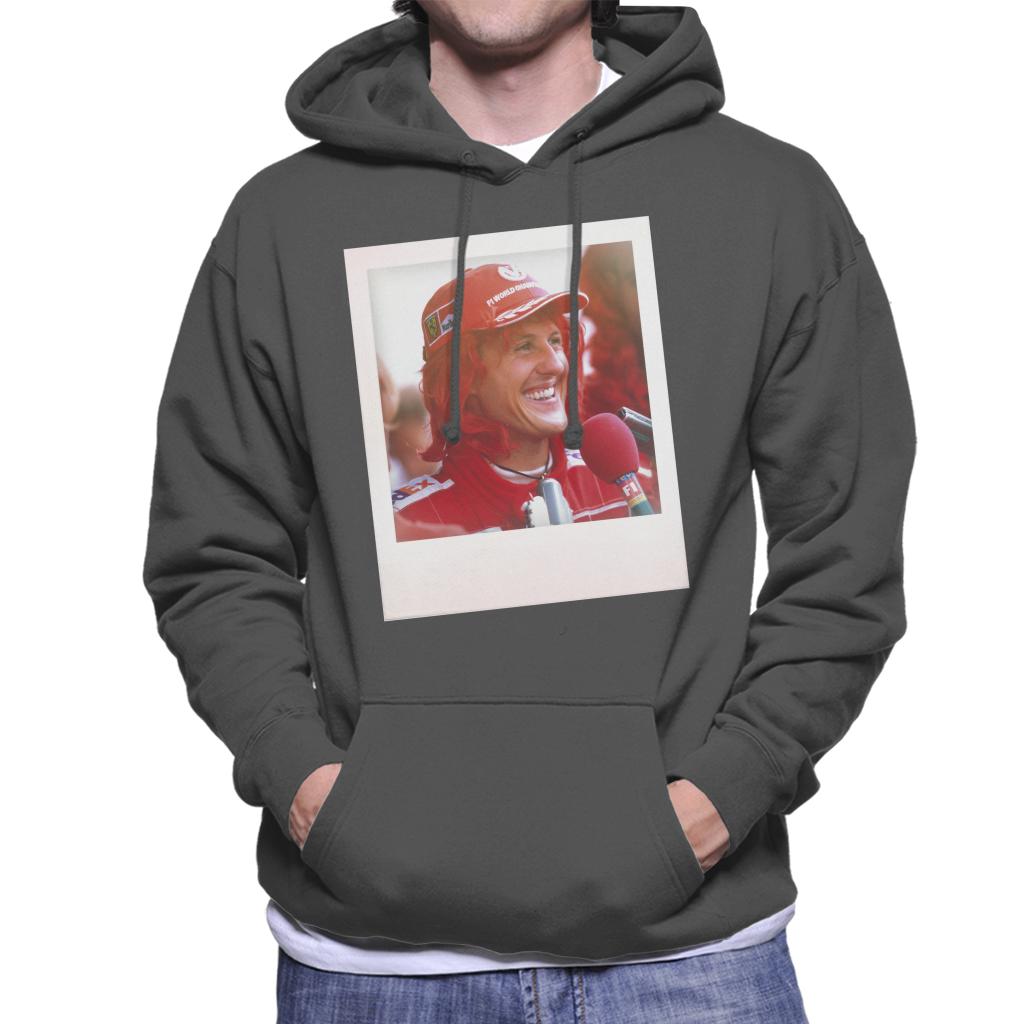 Motorsport Images Michael Schumacher Being Interviewed Men's Hooded Sweatshirt-ALL + EVERY