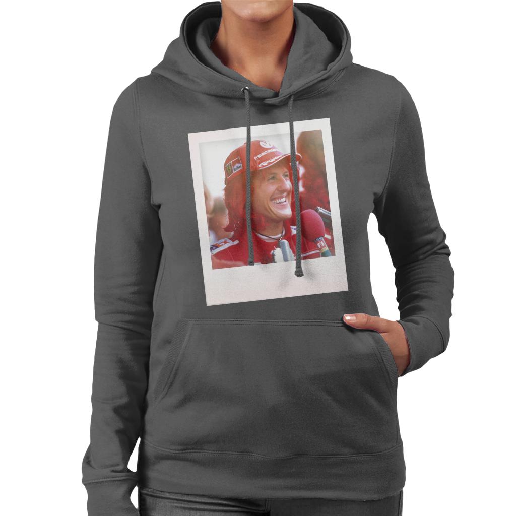 Motorsport Images Michael Schumacher Being Interviewed Women's Hooded Sweatshirt-ALL + EVERY