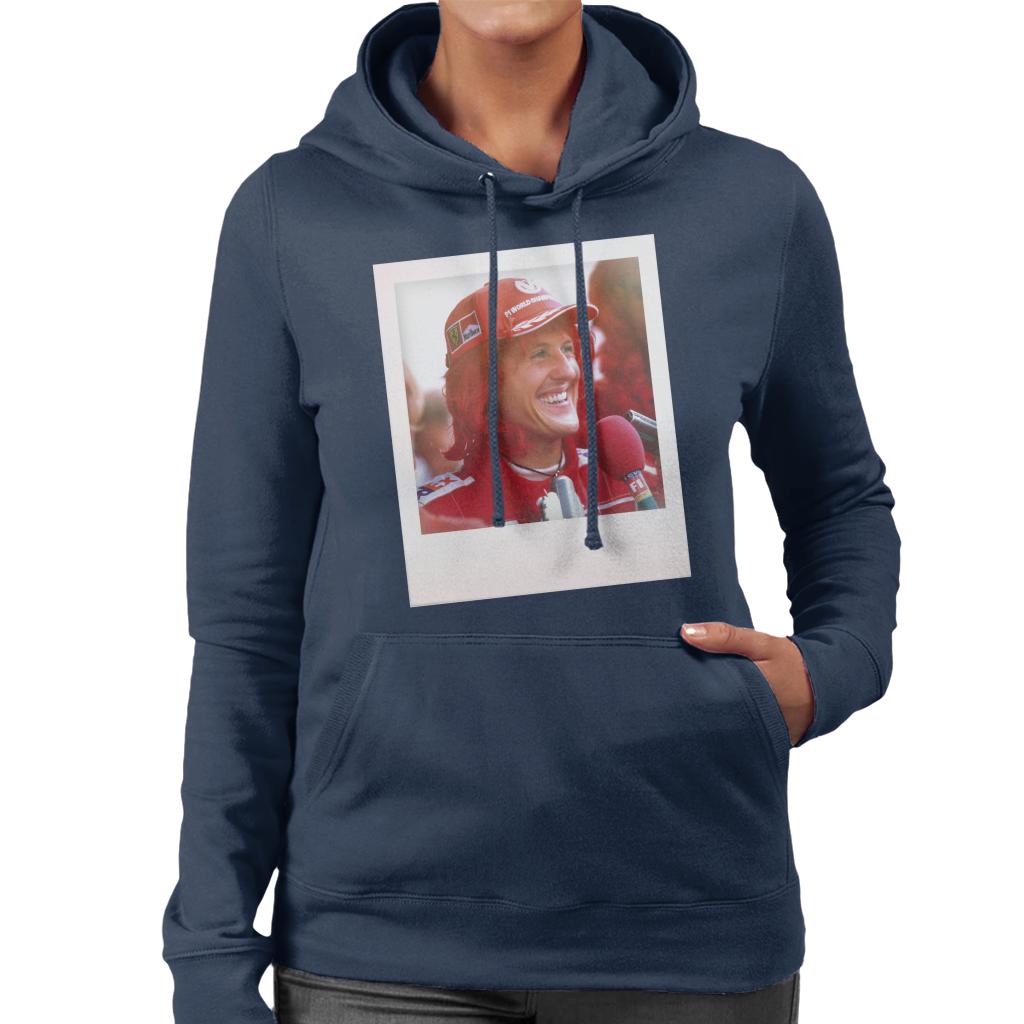 Motorsport Images Michael Schumacher Being Interviewed Women's Hooded Sweatshirt-ALL + EVERY