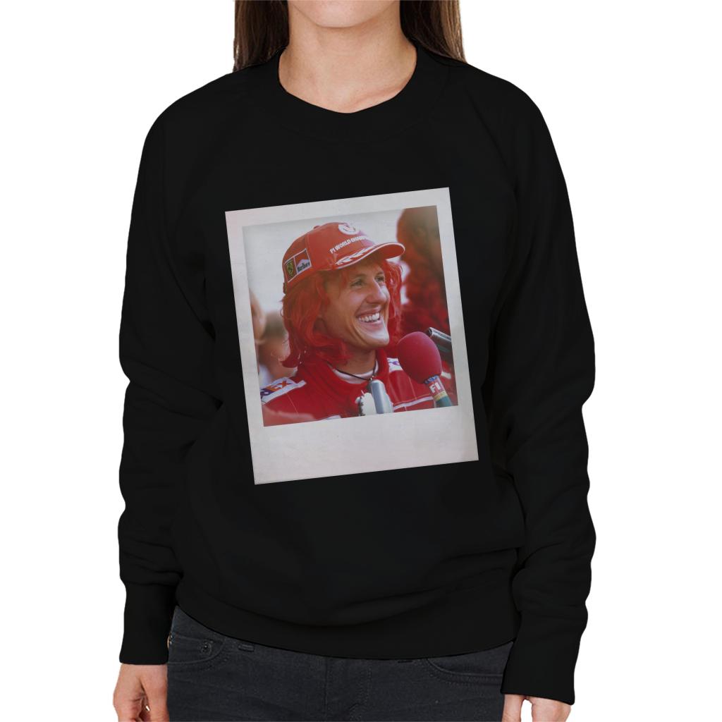 Motorsport Images Michael Schumacher Being Interviewed Women's Sweatshirt-ALL + EVERY