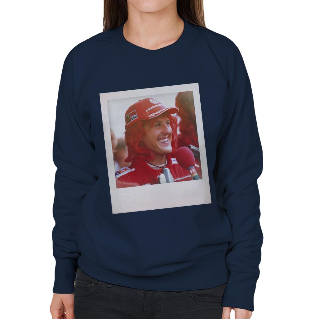 Motorsport Images Michael Schumacher Being Interviewed Women's Sweatshirt-ALL + EVERY