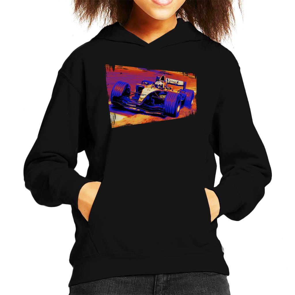 Motorsport Images Coulthard McLaren MP4 19 Final Corner Kids Hooded Sweatshirt-ALL + EVERY