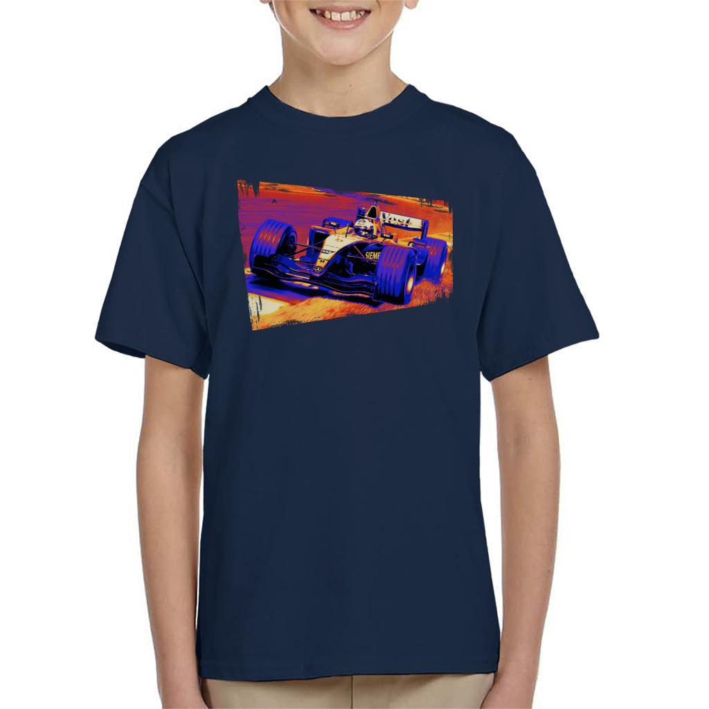 Motorsport Images Coulthard McLaren MP4 19 Final Corner Kids T-Shirt-ALL + EVERY