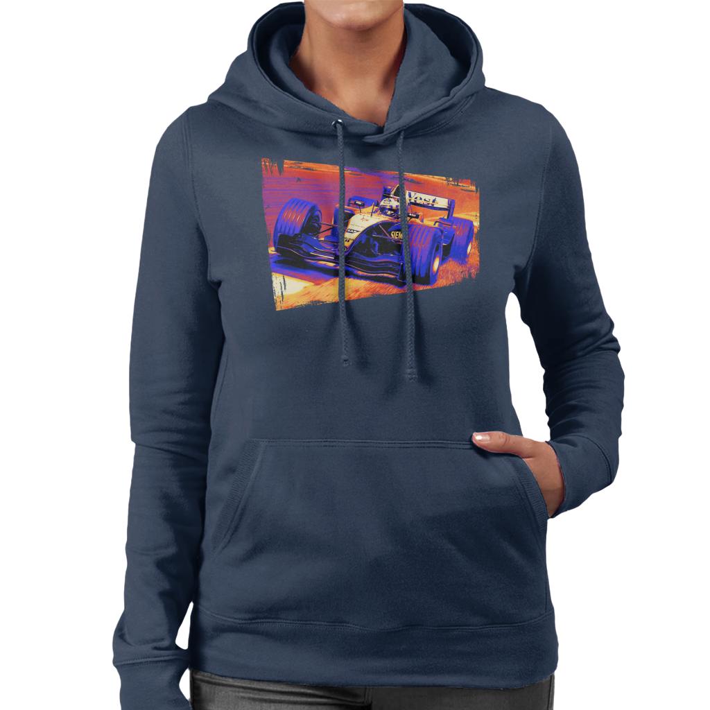 Motorsport Images Coulthard McLaren MP4 19 Final Corner Women's Hooded Sweatshirt-ALL + EVERY