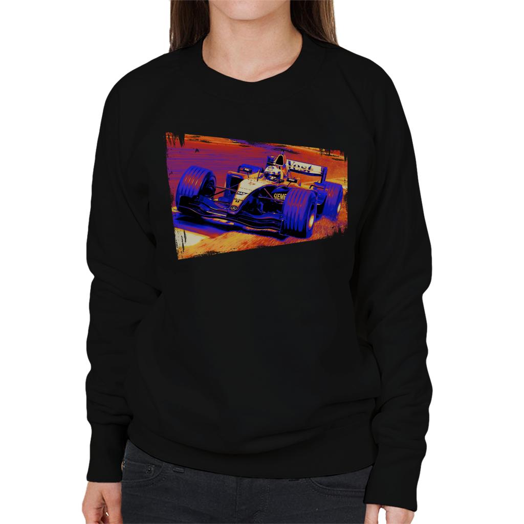 Motorsport Images Coulthard McLaren MP4 19 Final Corner Women's Sweatshirt-ALL + EVERY