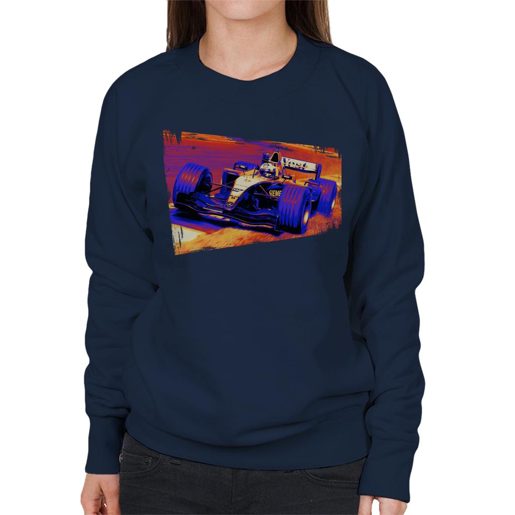 Motorsport Images Coulthard McLaren MP4 19 Final Corner Women's Sweatshirt-ALL + EVERY