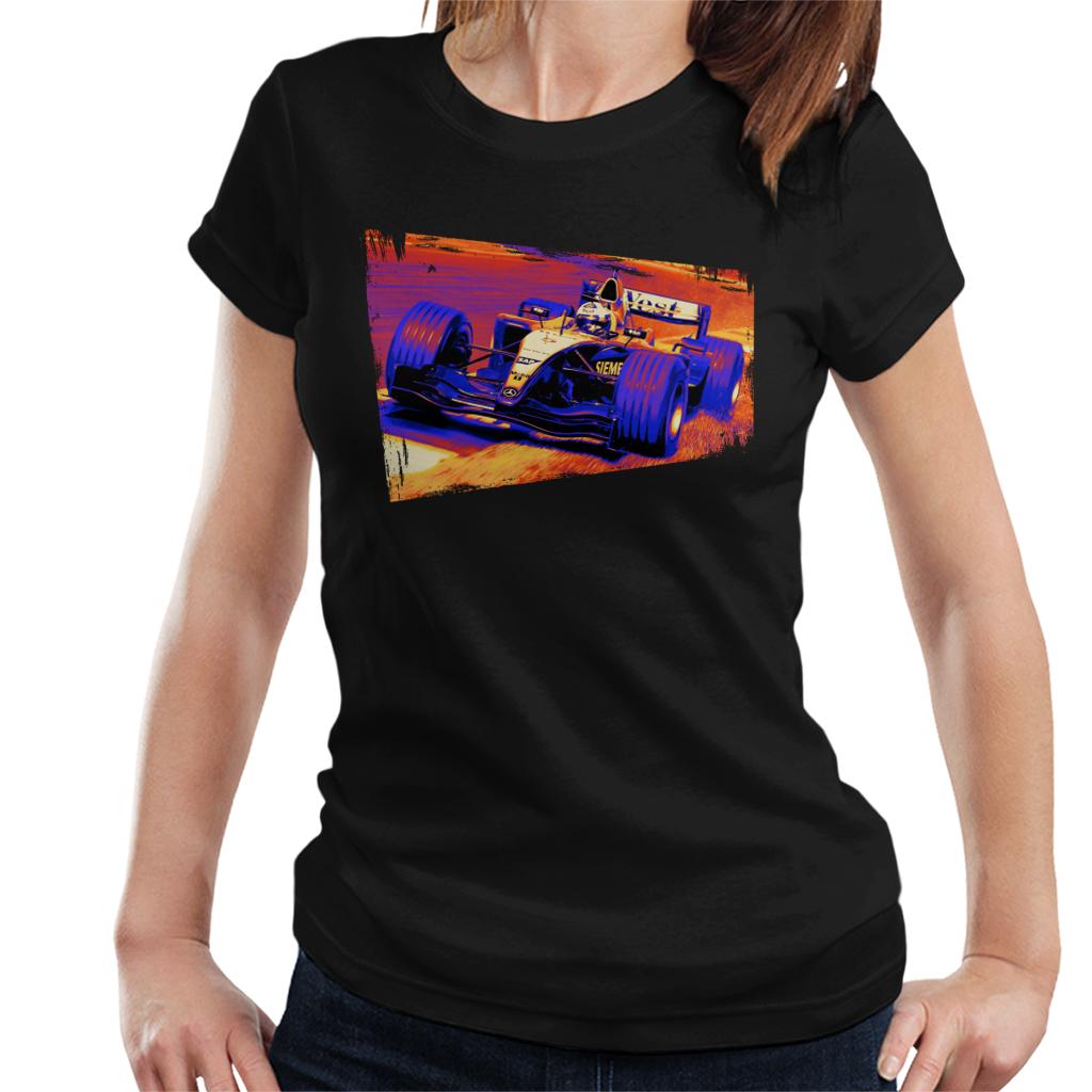 Motorsport Images Coulthard McLaren MP4 19 Final Corner Women's T-Shirt-ALL + EVERY