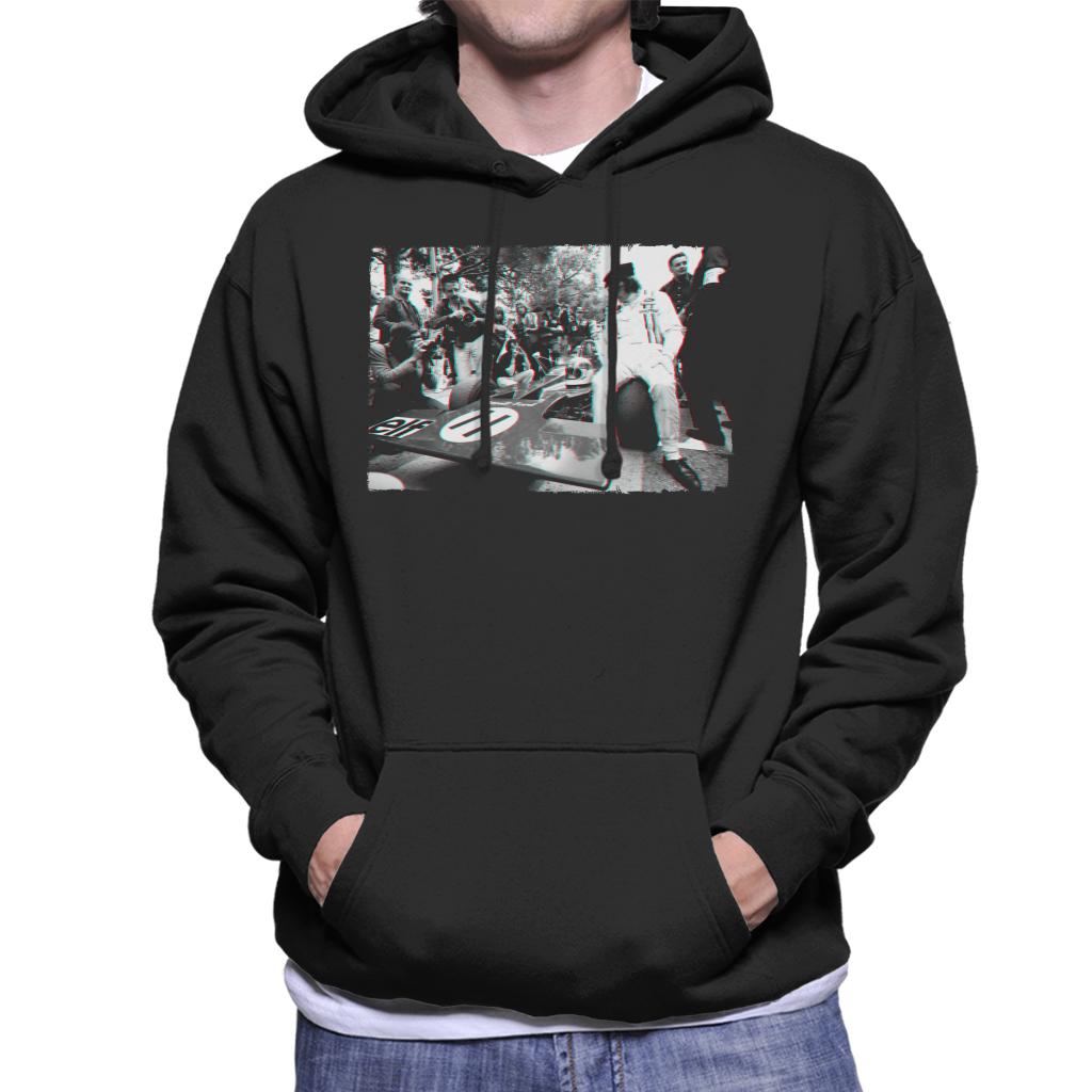 Motorsport Images Jackie Stewart Tyrrell 003 Pre Race Men's Hooded Sweatshirt-ALL + EVERY