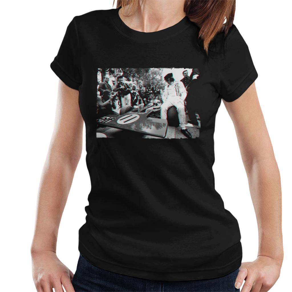 Motorsport Images Jackie Stewart Tyrrell 003 Pre Race Women's T-Shirt-ALL + EVERY