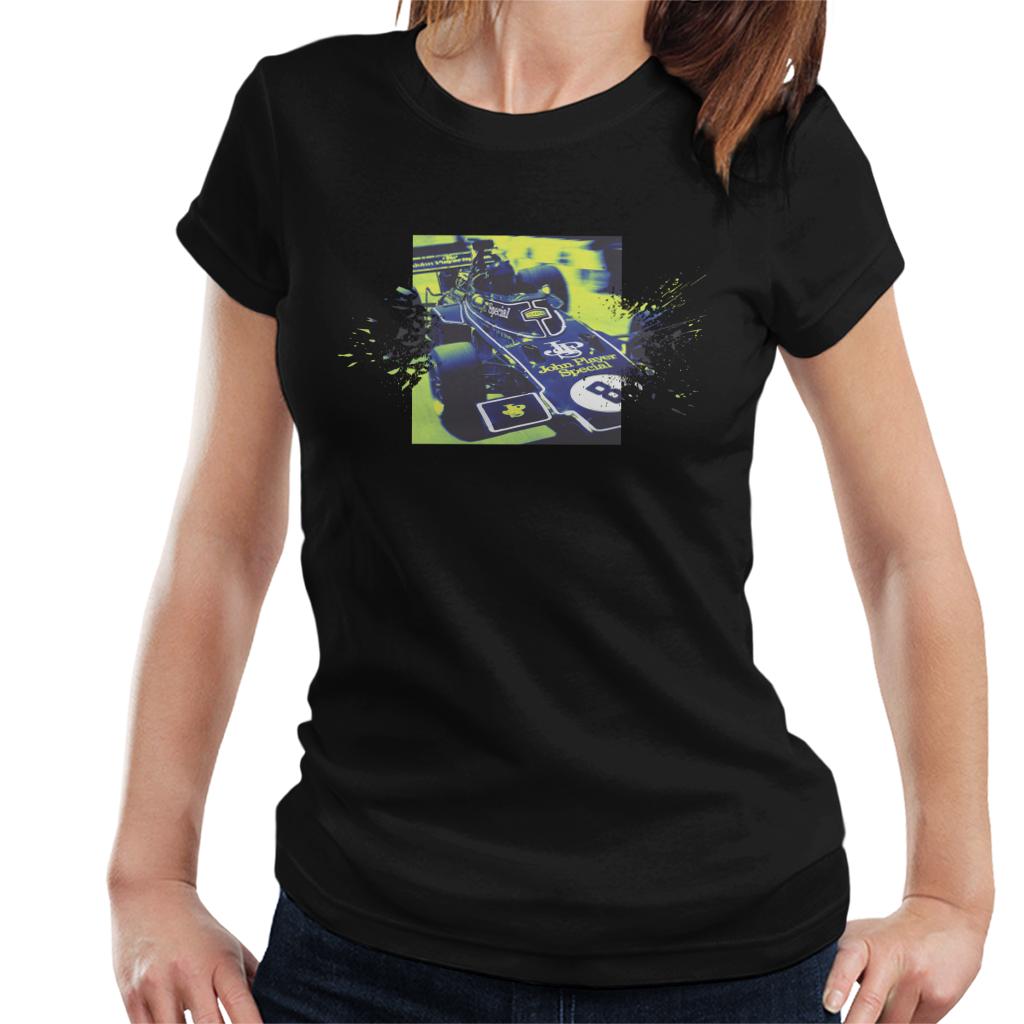 Motorsport Images Lotus 72D Leaves The Pits Women's T-Shirt-ALL + EVERY