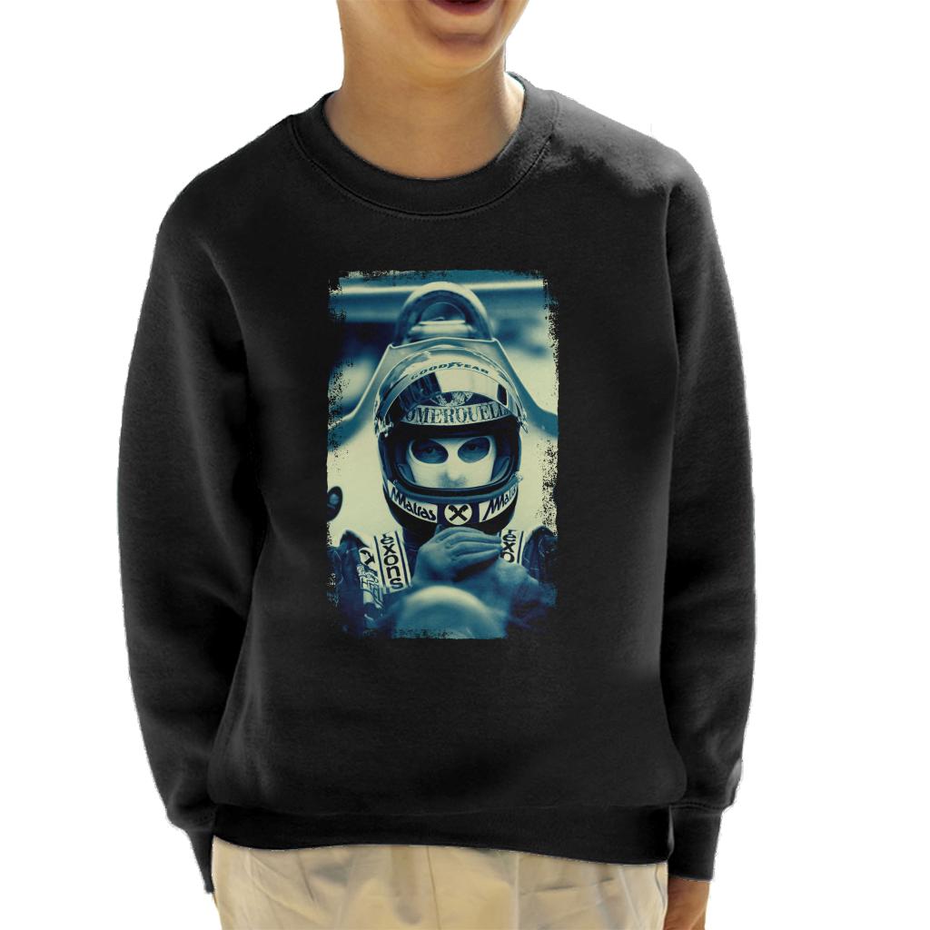 Motorsport Images Niki Lauda Racing Portrait Kids Sweatshirt-ALL + EVERY