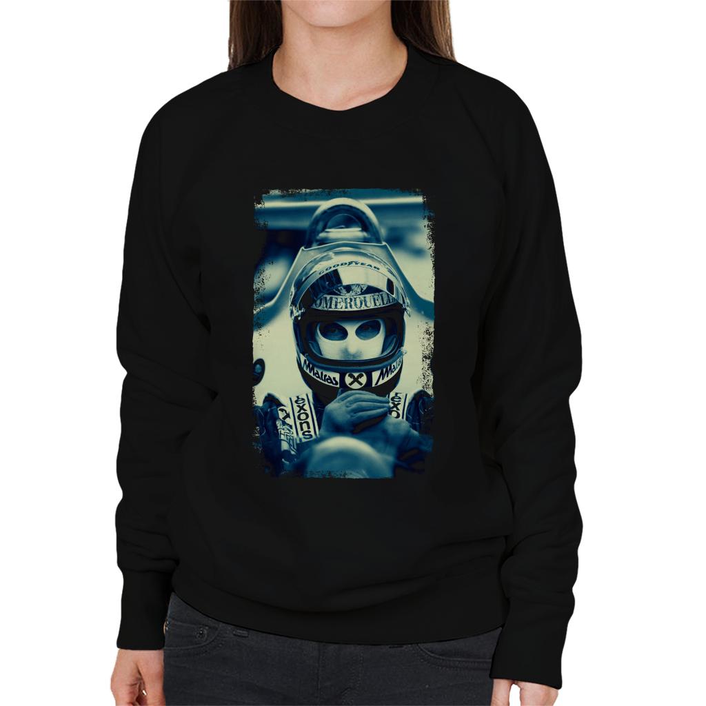 Motorsport Images Niki Lauda Racing Portrait Women's Sweatshirt-ALL + EVERY