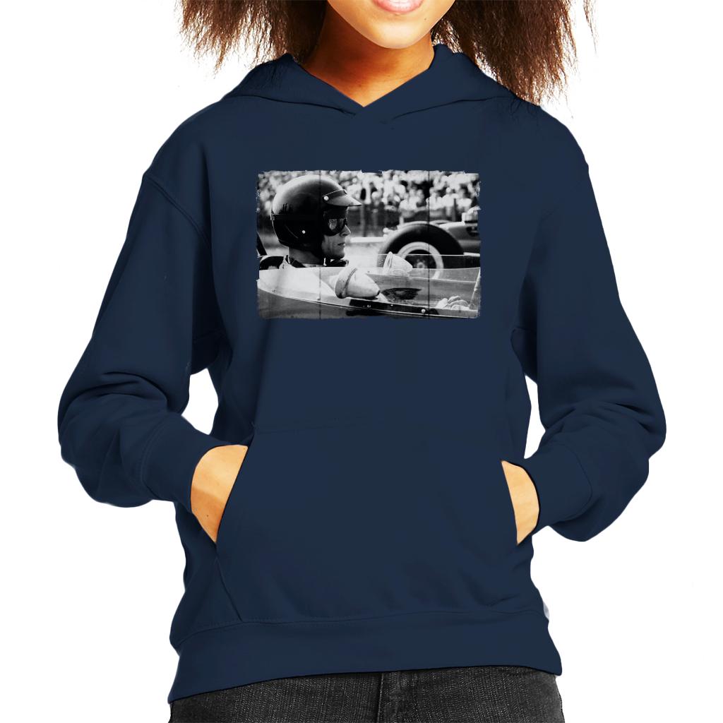 Motorsport Images Gurney BT7 Climax Prepares For Start Kids Hooded Sweatshirt-ALL + EVERY