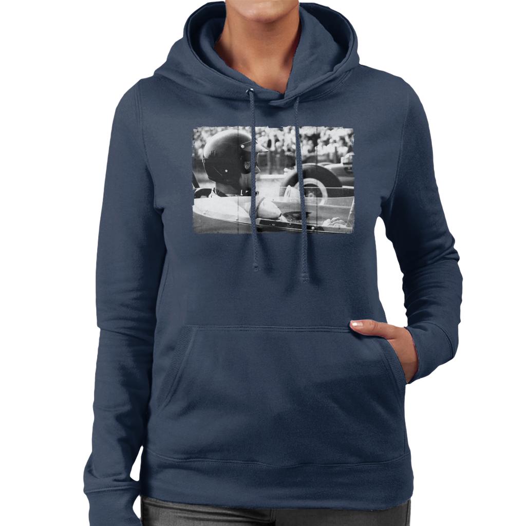 Motorsport Images Gurney BT7 Climax Prepares For Start Women's Hooded Sweatshirt-ALL + EVERY