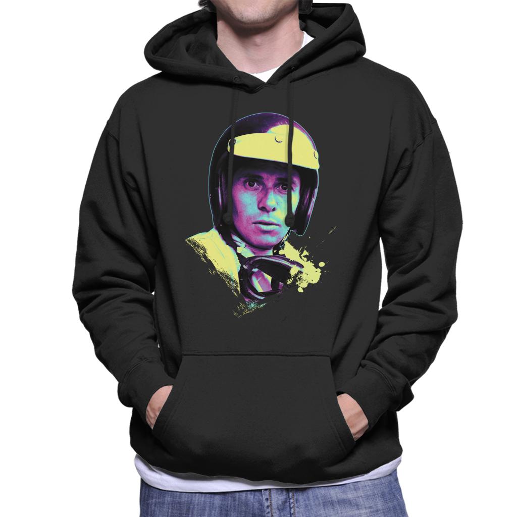 Motorsport Images Jim Clark Portrait Men's Hooded Sweatshirt-ALL + EVERY