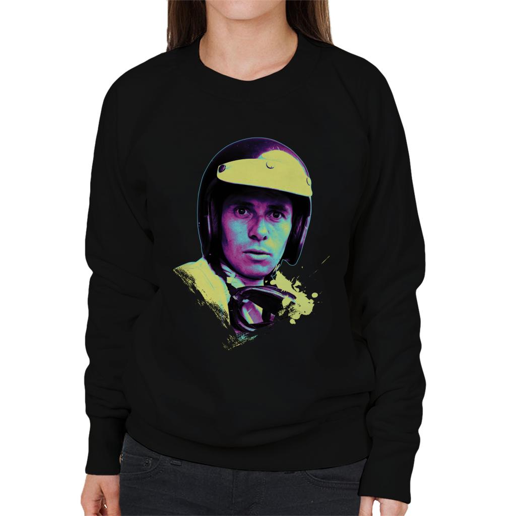 Motorsport Images Jim Clark Portrait Women's Sweatshirt-ALL + EVERY