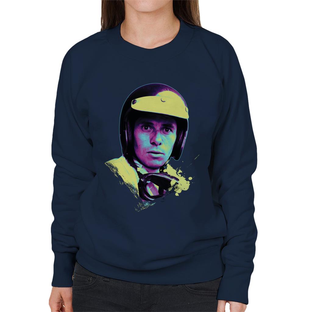 Motorsport Images Jim Clark Portrait Women's Sweatshirt-ALL + EVERY