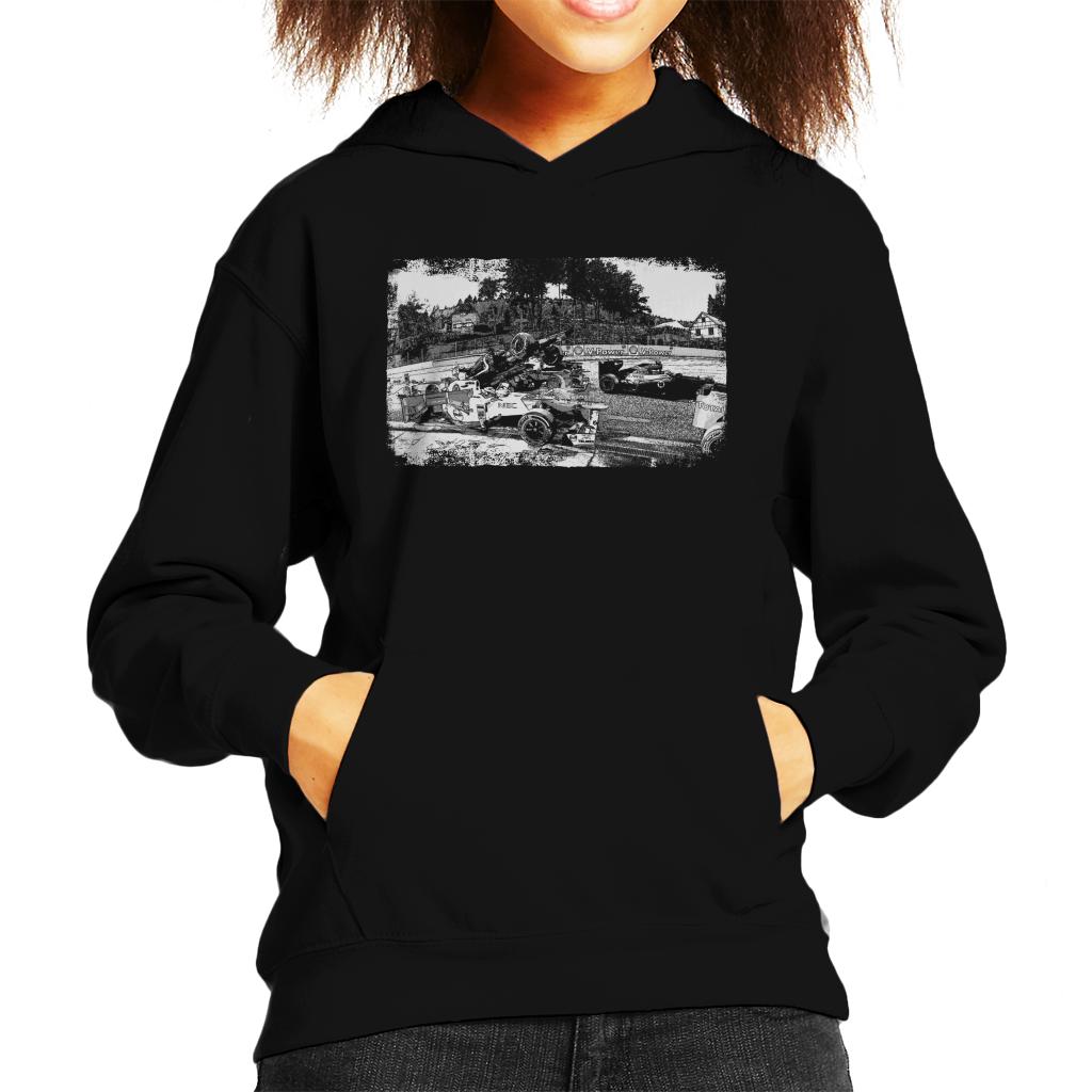 Motorsport Images Crash Between Lotus E20 Sauber C31 Kids Hooded Sweatshirt-ALL + EVERY