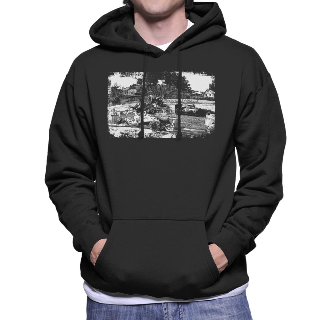 Motorsport Images Crash Between Lotus E20 Sauber C31 Men's Hooded Sweatshirt-ALL + EVERY