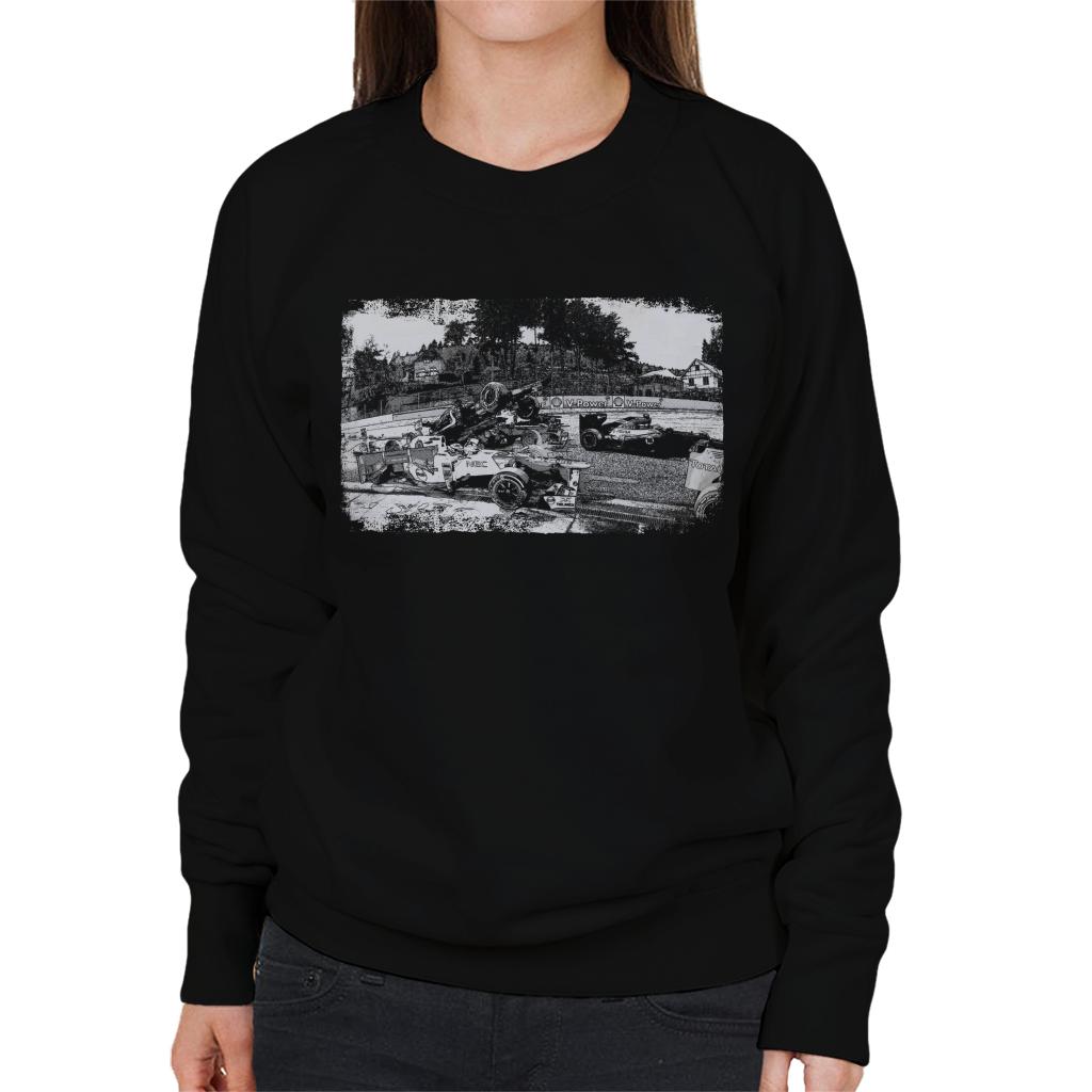 Motorsport Images Crash Between Lotus E20 Sauber C31 Women's Sweatshirt-ALL + EVERY