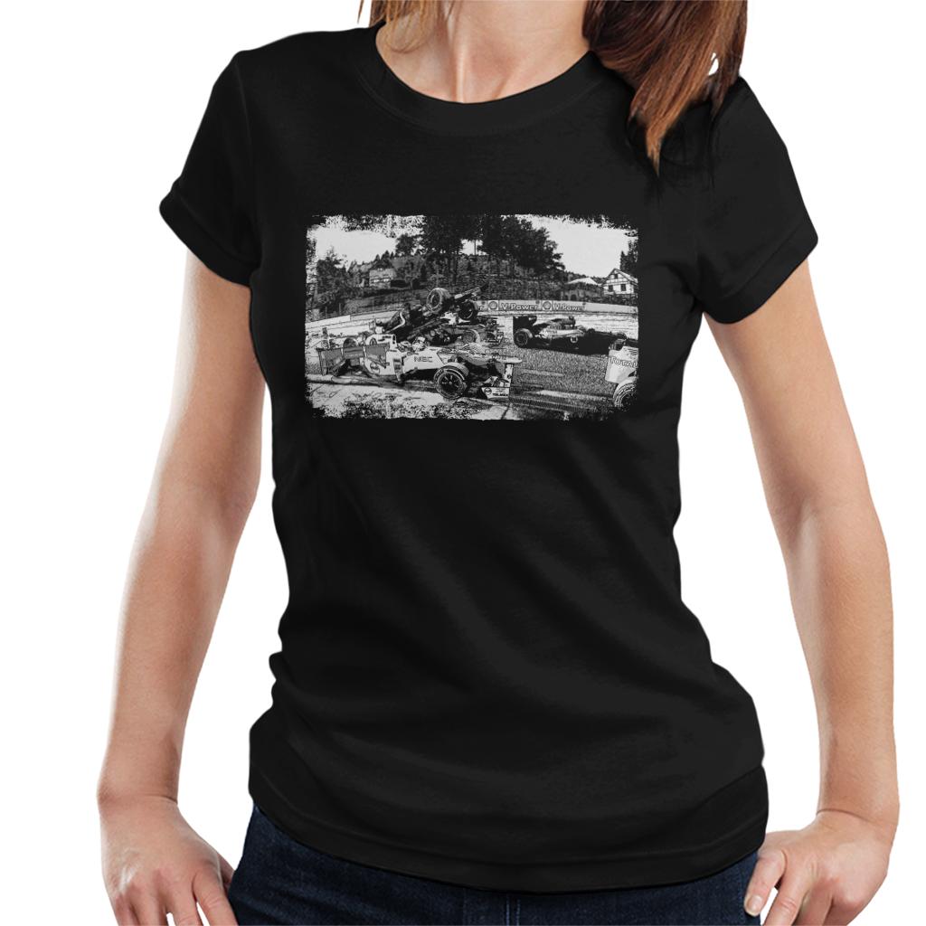 Motorsport Images Crash Between Lotus E20 Sauber C31 Women's T-Shirt-ALL + EVERY