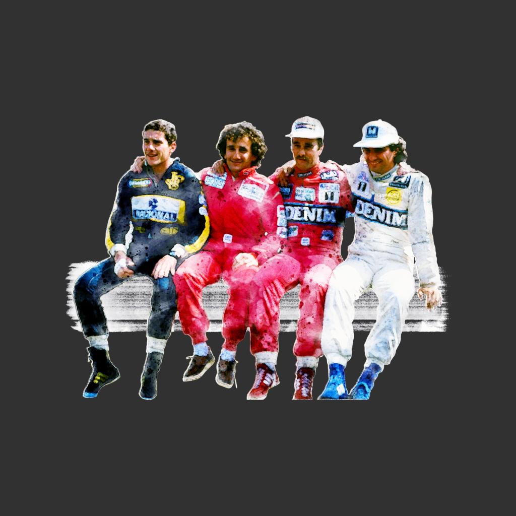 Motorsport Images Mansell Piquet Prost Senna Pitwall Kids T-Shirt-ALL + EVERY