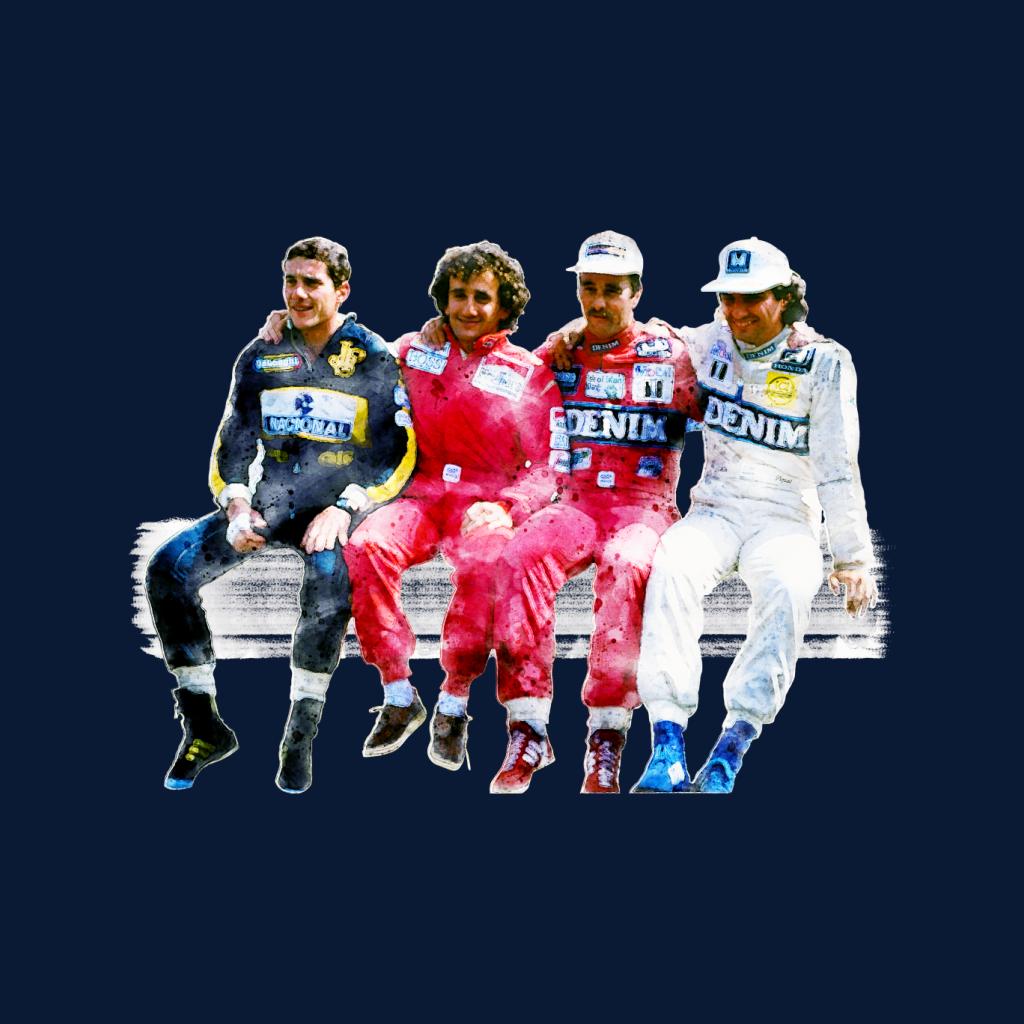 Motorsport Images Mansell Piquet Prost Senna Pitwall Women's Hooded Sweatshirt-ALL + EVERY