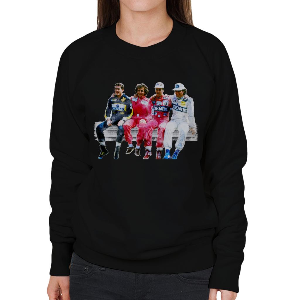 Motorsport Images Mansell Piquet Prost Senna Pitwall Women's Sweatshirt-ALL + EVERY