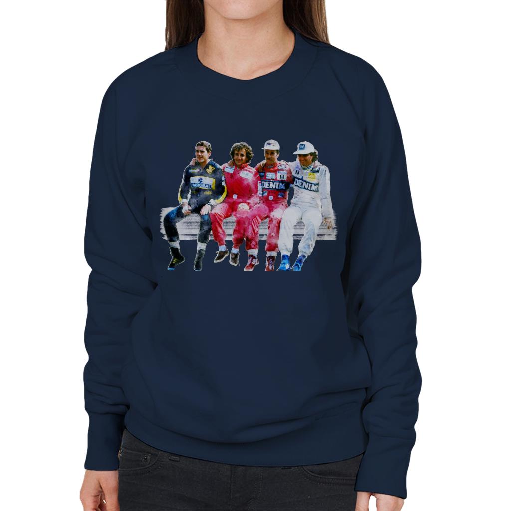 Motorsport Images Mansell Piquet Prost Senna Pitwall Women's Sweatshirt-ALL + EVERY