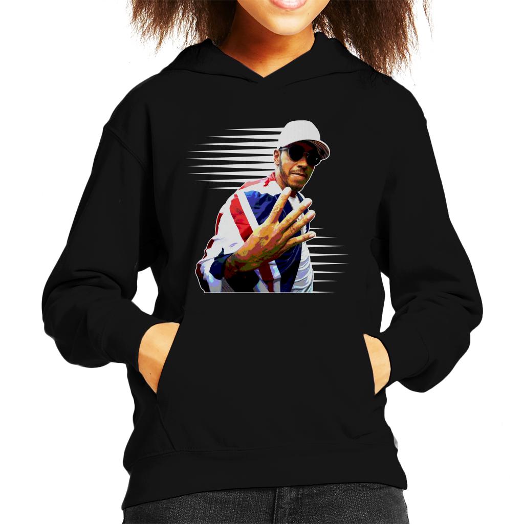 Motorsport Images Hamilton 4th World Drivers Award Kids Hooded Sweatshirt-ALL + EVERY