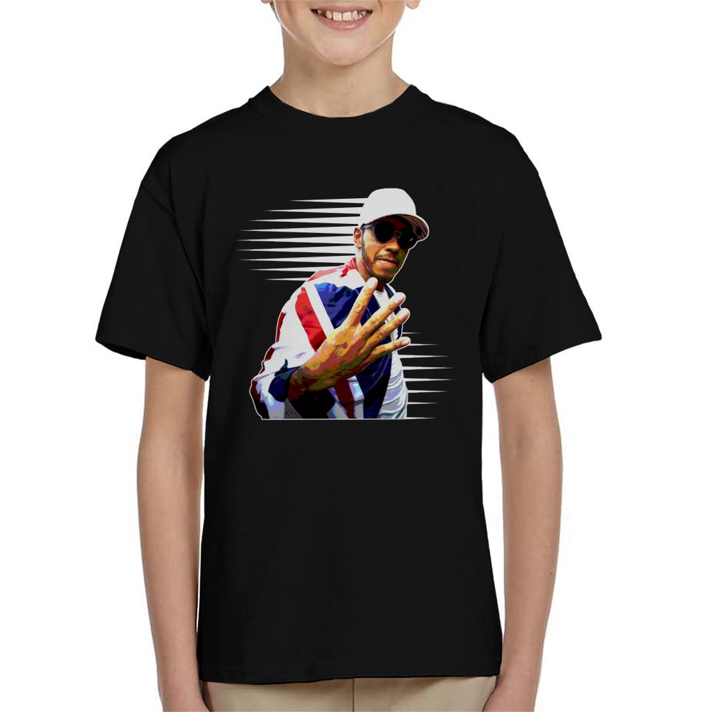 Motorsport Images Hamilton 4th World Drivers Award Kids T-Shirt-ALL + EVERY