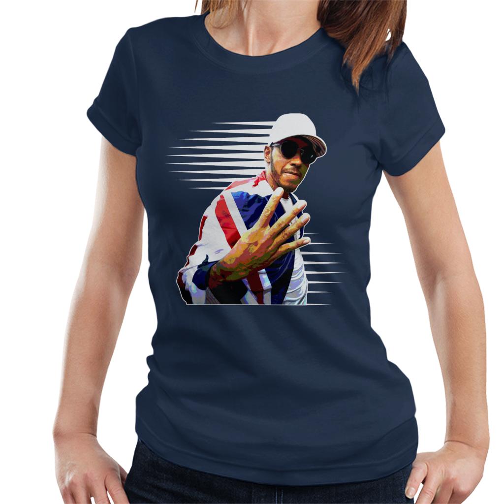 Motorsport Images Hamilton 4th World Drivers Award Women's T-Shirt-ALL + EVERY