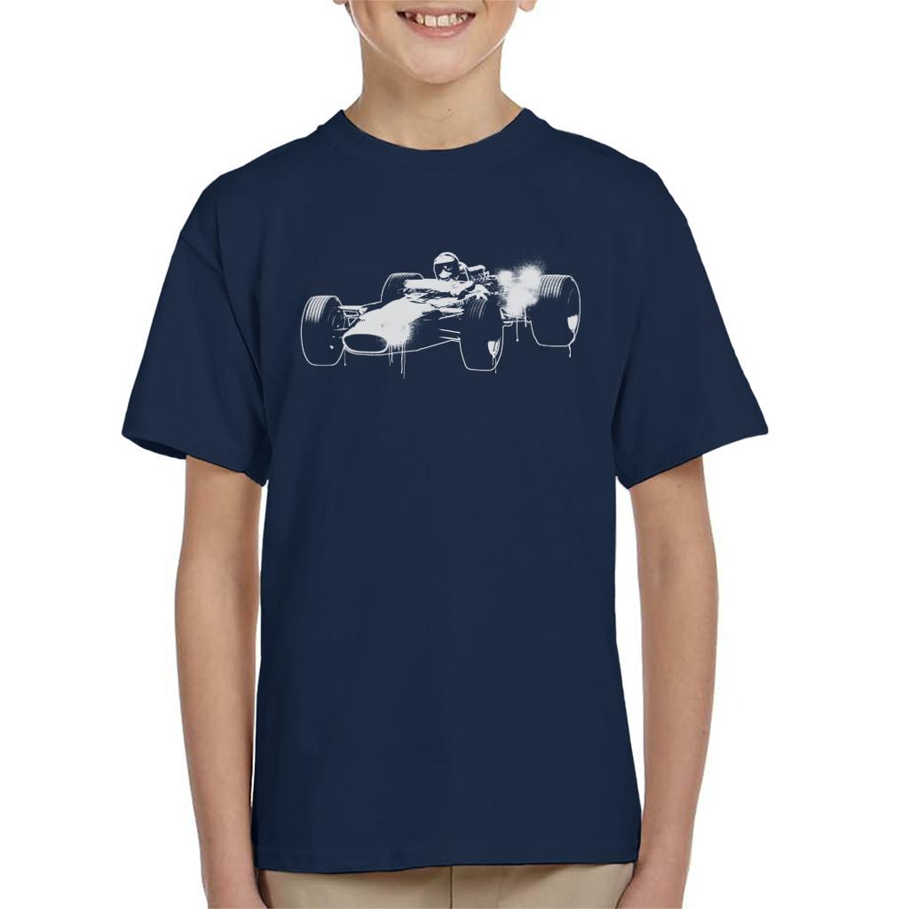 Motorsport Images Lotus 49 Jim Clark Kids T-Shirt-ALL + EVERY