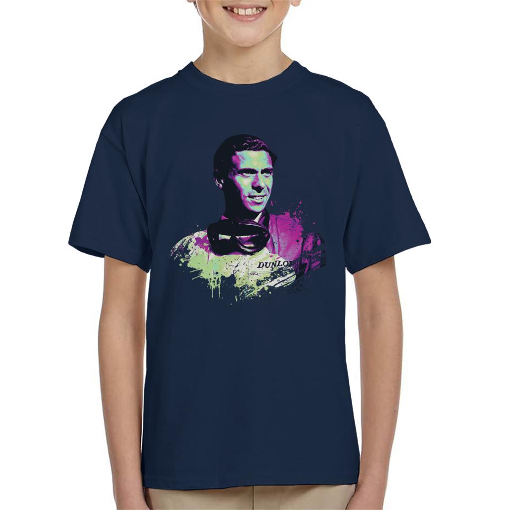 Motorsport Images Portrait Of Jim Clark Kids T-Shirt-ALL + EVERY