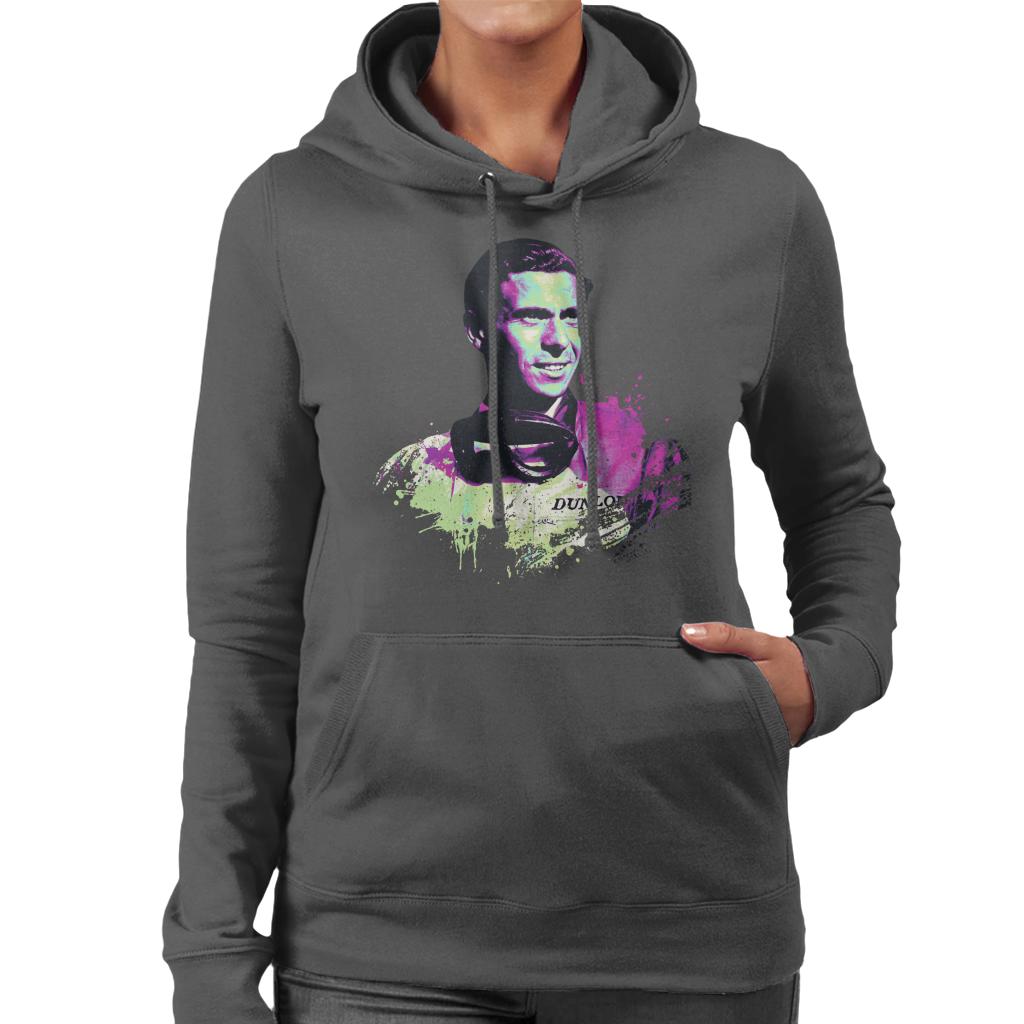 Motorsport Images Portrait Of Jim Clark Women's Hooded Sweatshirt-ALL + EVERY