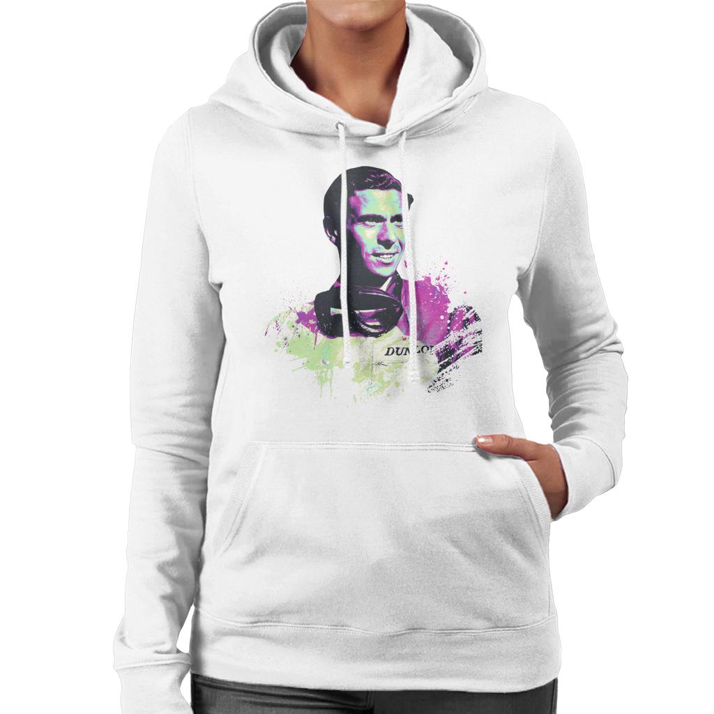 Motorsport Images Portrait Of Jim Clark Women's Hooded Sweatshirt-ALL + EVERY