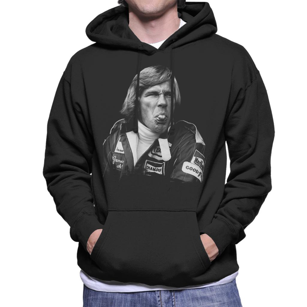 Motorsport Images James Hunt Pulling Funny Face Men's Hooded Sweatshirt-ALL + EVERY