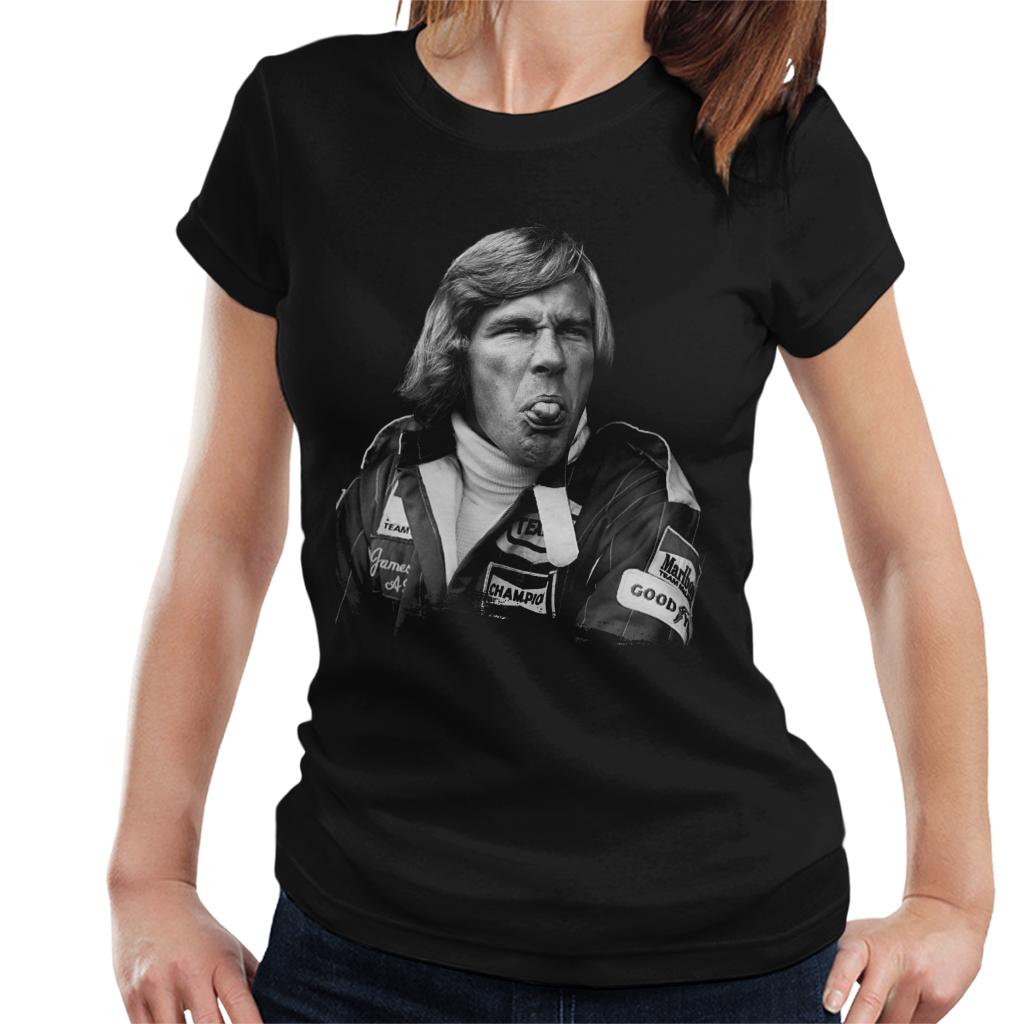 Motorsport Images James Hunt Pulling Funny Face Women's T-Shirt-ALL + EVERY