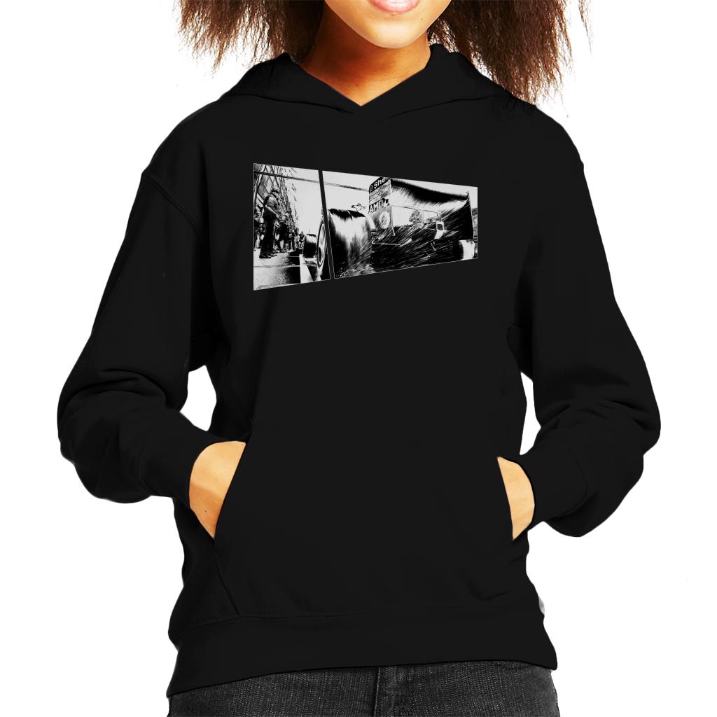 Motorsport Images Water Sprays From Rear Tyres F2003 GA Kids Hooded Sweatshirt-ALL + EVERY