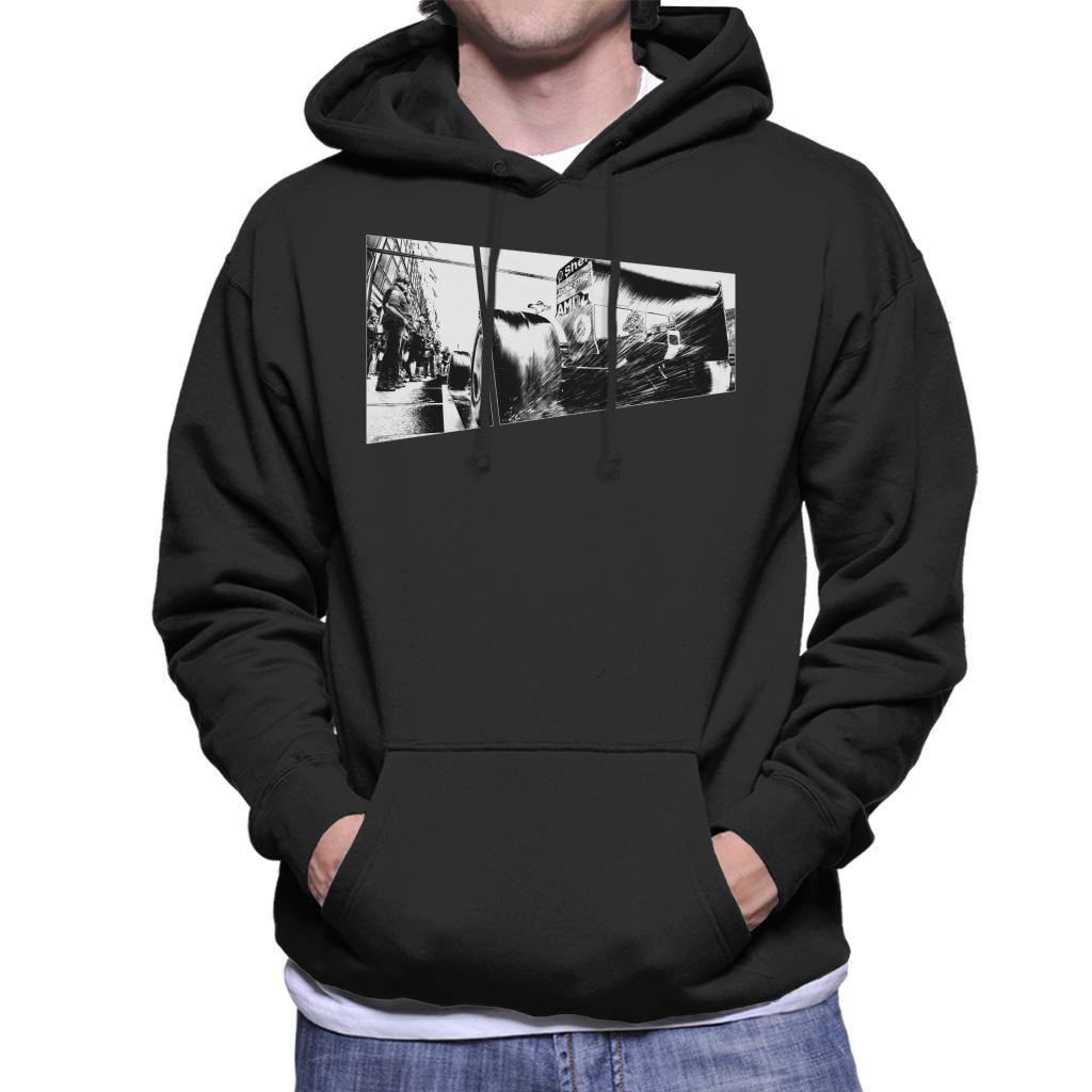 Motorsport Images Water Sprays From Rear Tyres F2003 GA Men's Hooded Sweatshirt-ALL + EVERY