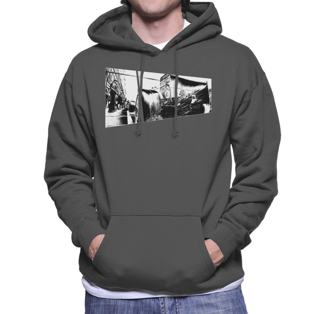 Motorsport Images Water Sprays From Rear Tyres F2003 GA Men's Hooded Sweatshirt-ALL + EVERY