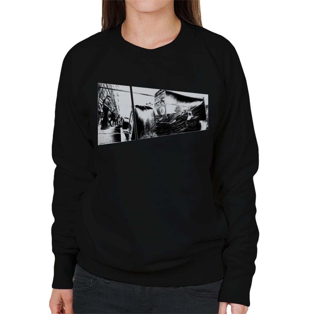 Motorsport Images Water Sprays From Rear Tyres F2003 GA Women's Sweatshirt-ALL + EVERY