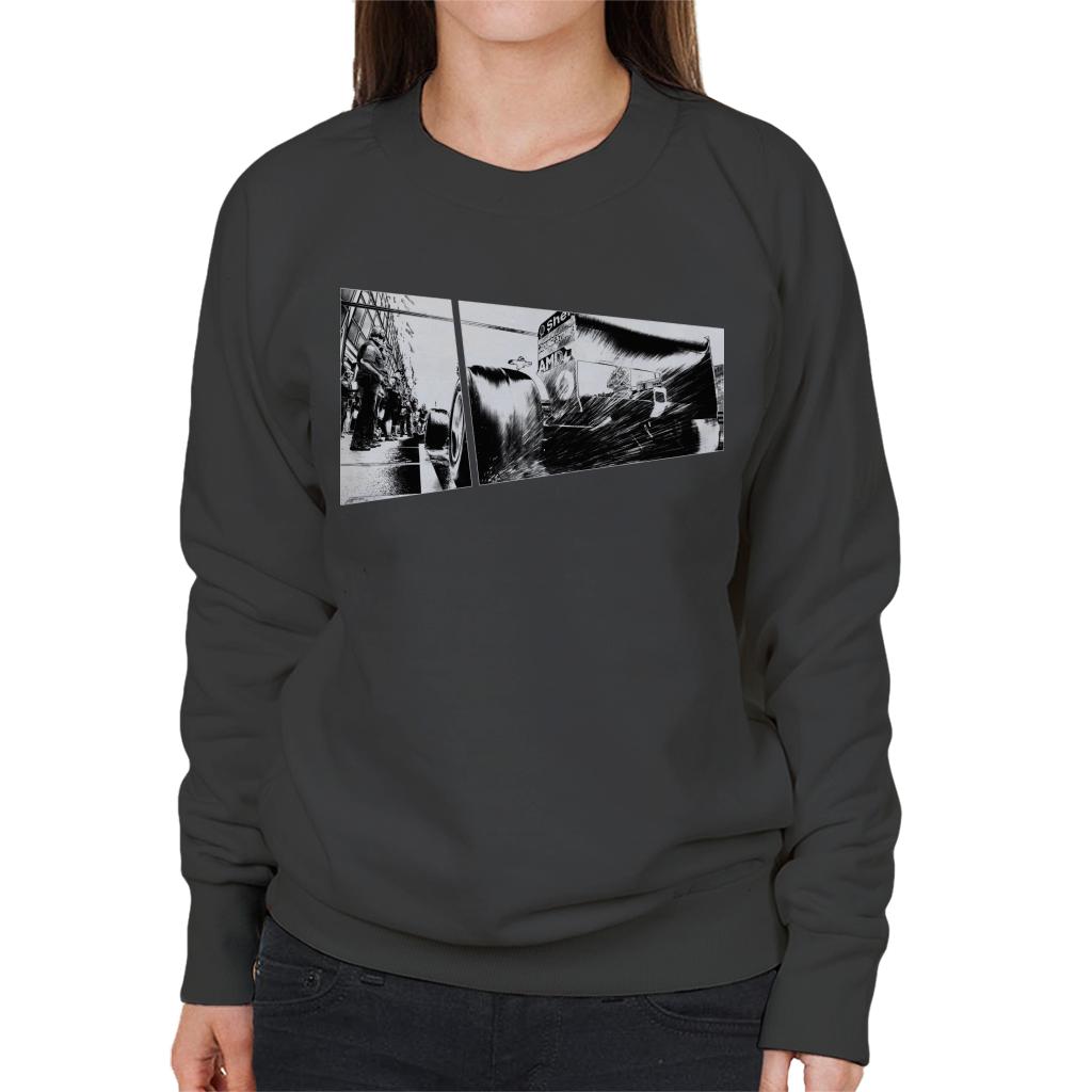 Motorsport Images Water Sprays From Rear Tyres F2003 GA Women's Sweatshirt-ALL + EVERY