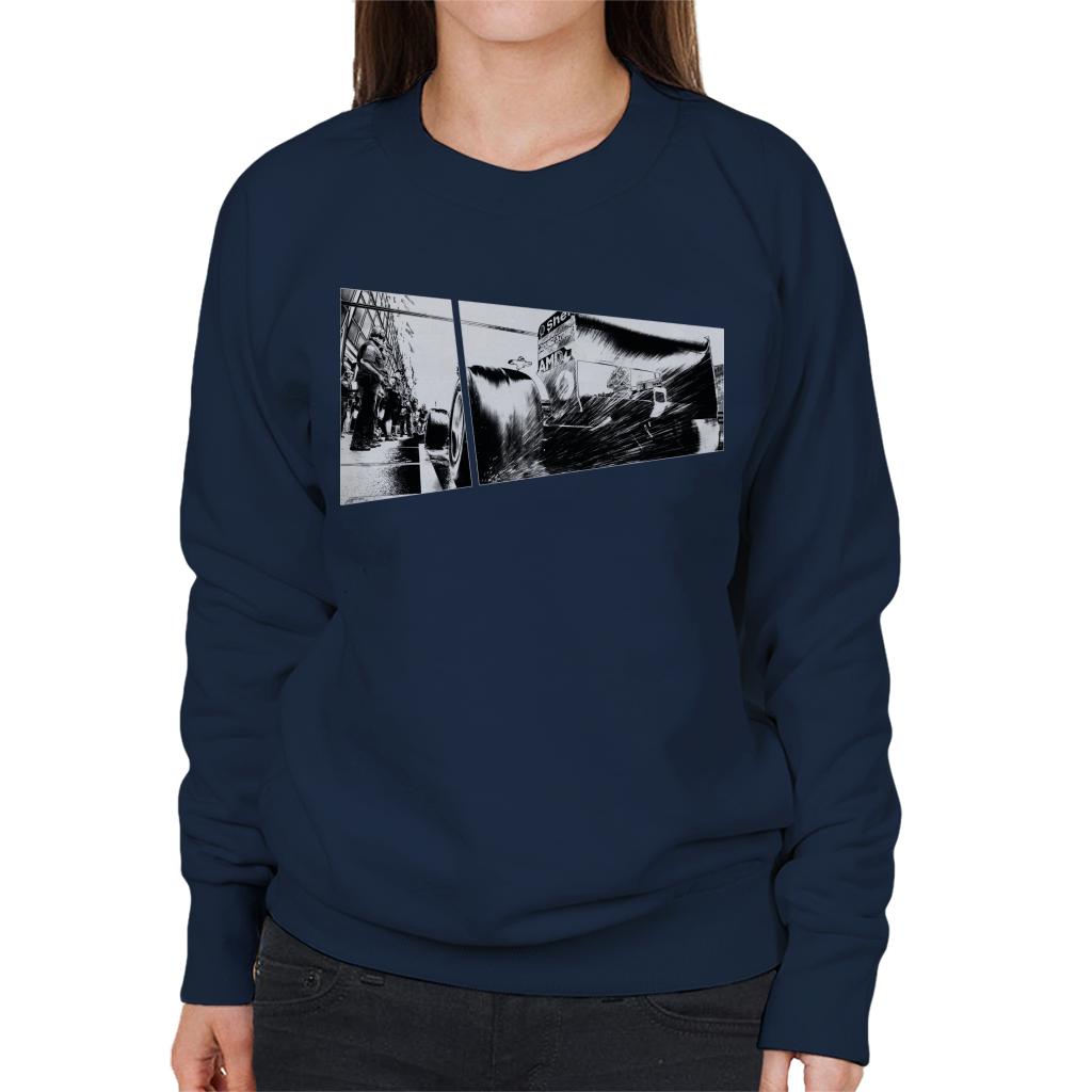 Motorsport Images Water Sprays From Rear Tyres F2003 GA Women's Sweatshirt-ALL + EVERY