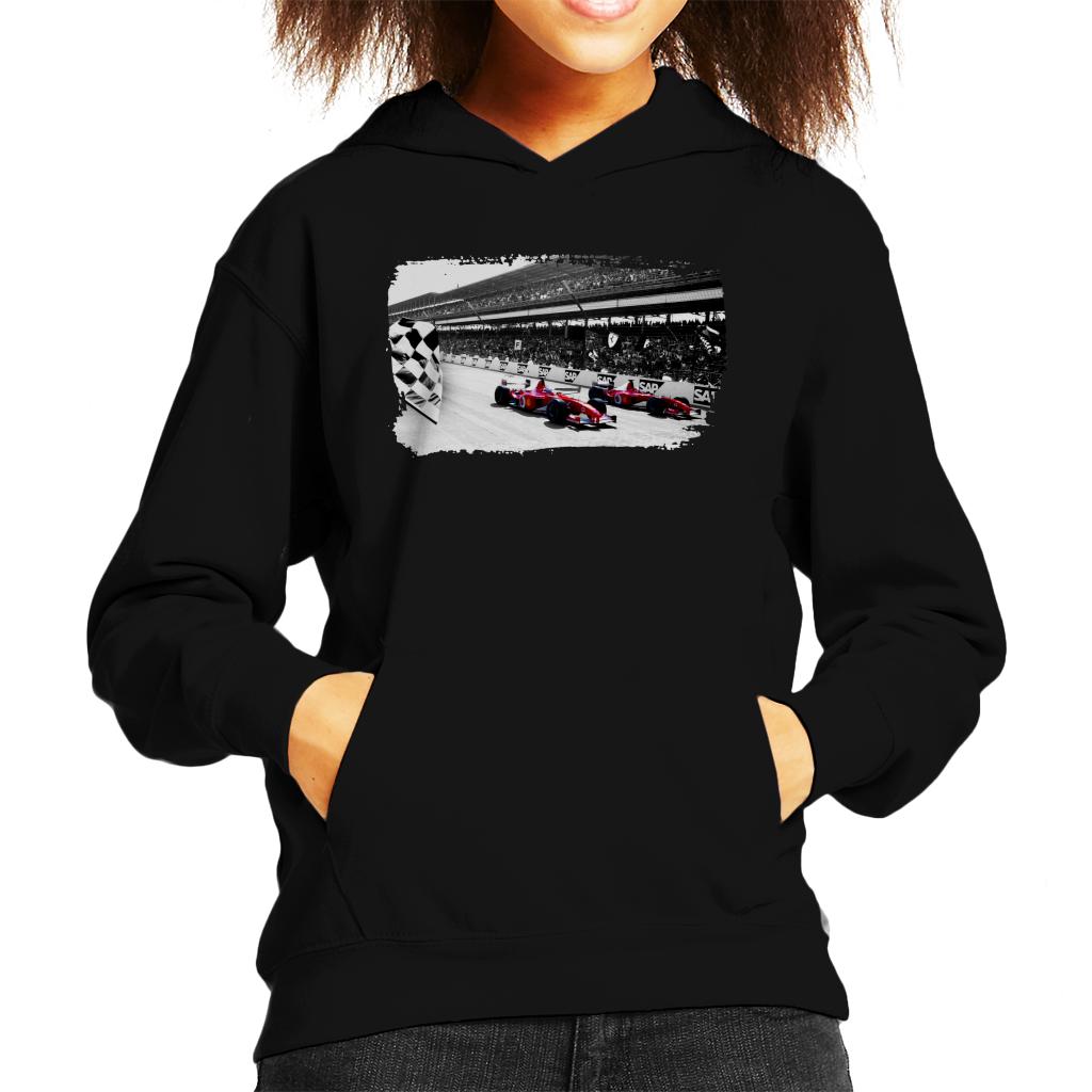 Motorsport Images Rubens Barrichello F2002 Kids Hooded Sweatshirt-ALL + EVERY