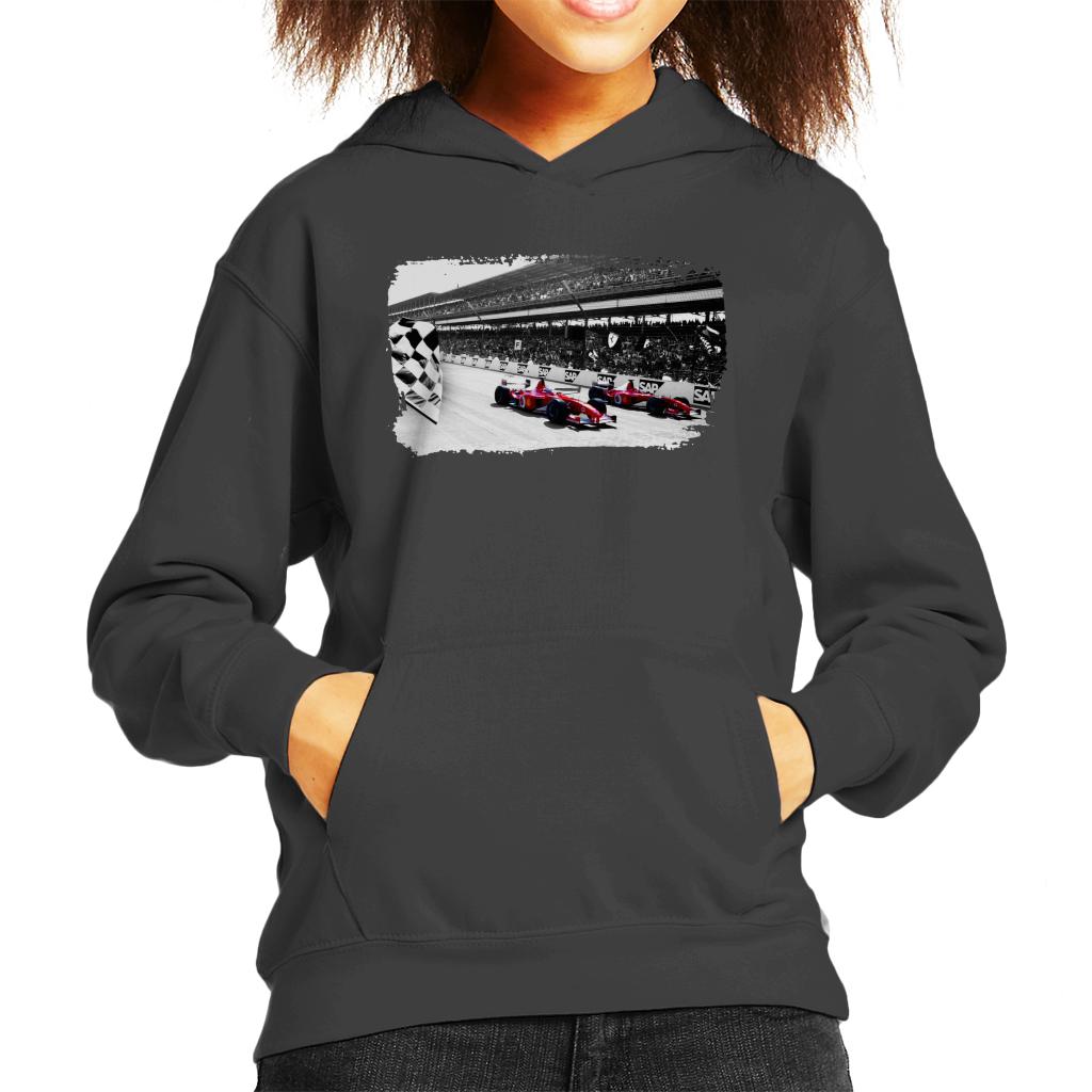 Motorsport Images Rubens Barrichello F2002 Kids Hooded Sweatshirt-ALL + EVERY