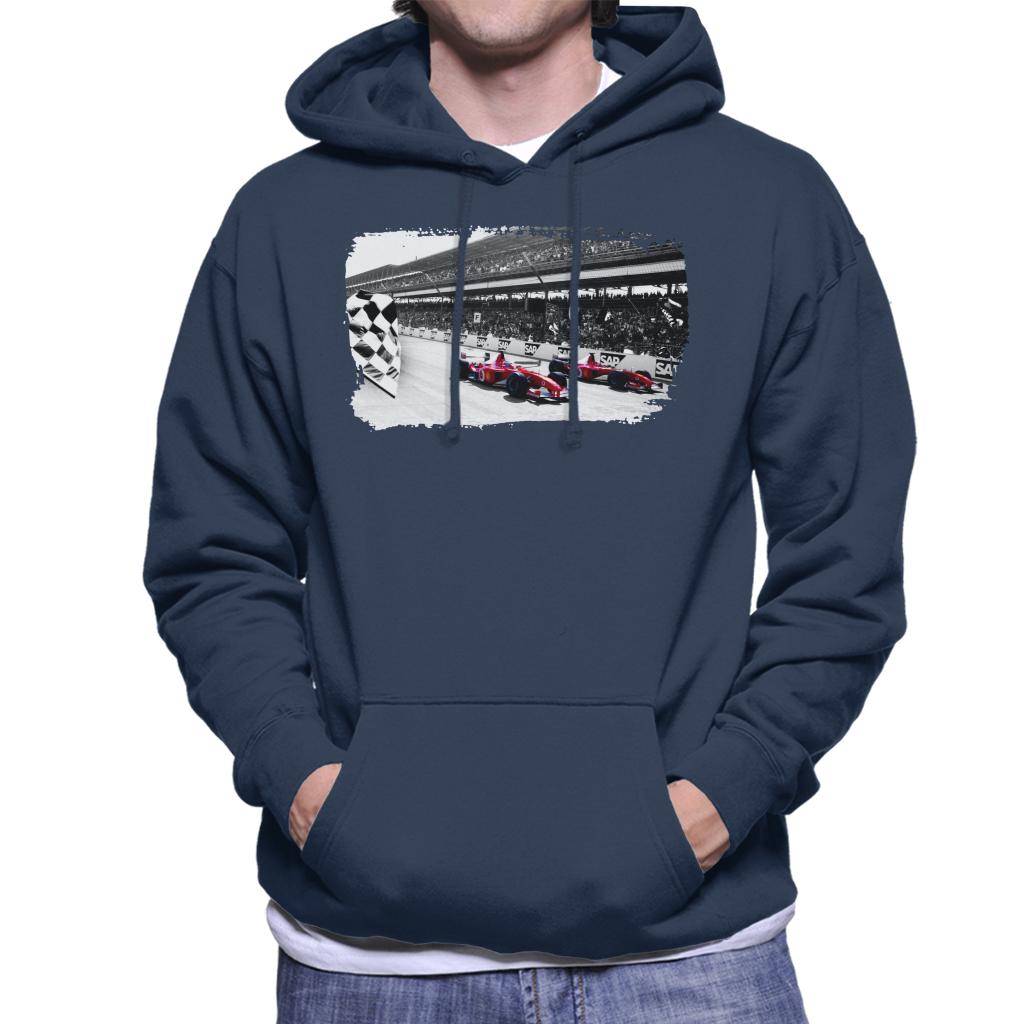 Motorsport Images Rubens Barrichello F2002 Men's Hooded Sweatshirt-ALL + EVERY