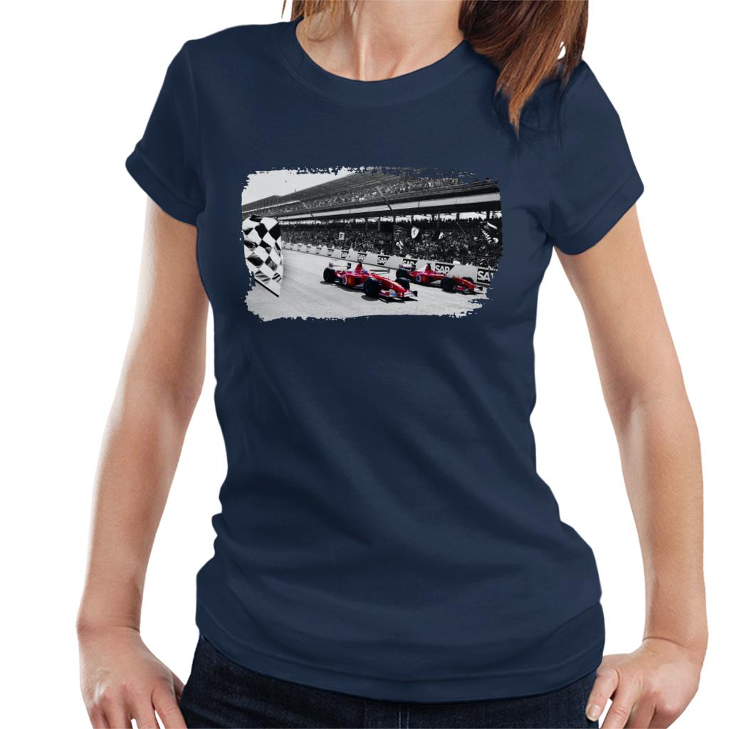 Motorsport Images Rubens Barrichello F2002 Women's T-Shirt-ALL + EVERY