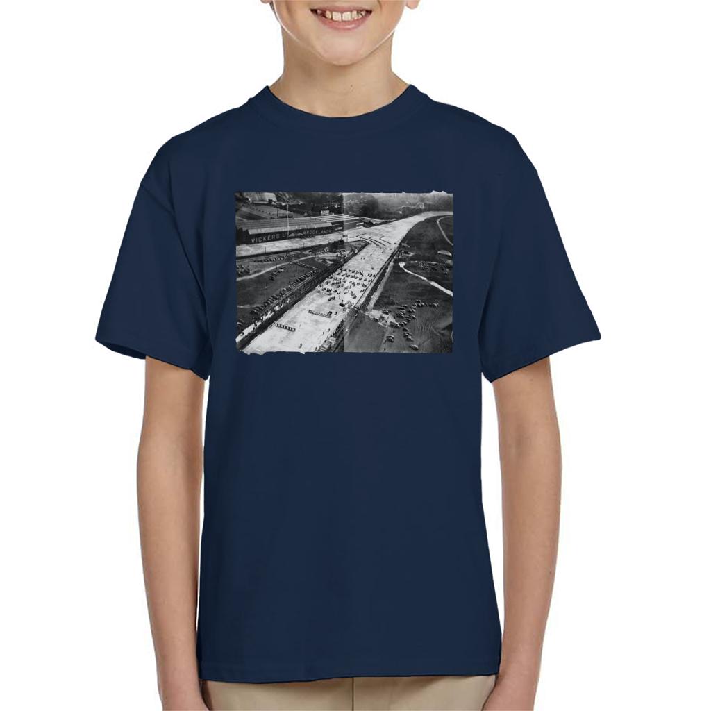 Motorsport Images Brooklands Aerial View 1936 Kids T-Shirt-ALL + EVERY