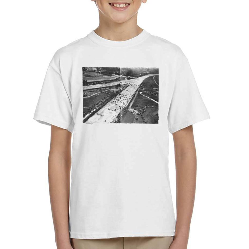 Motorsport Images Brooklands Aerial View 1936 Kids T-Shirt-ALL + EVERY